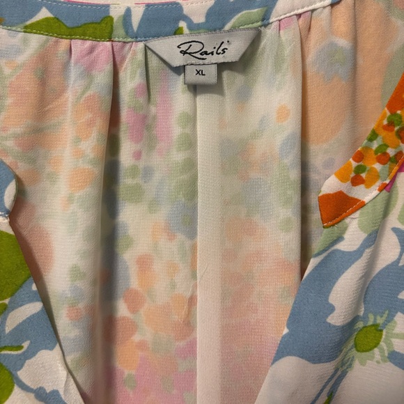 Rails Eliana Day Garden midi floral designer dress women’s size xl X-large - Picture 5 of 10